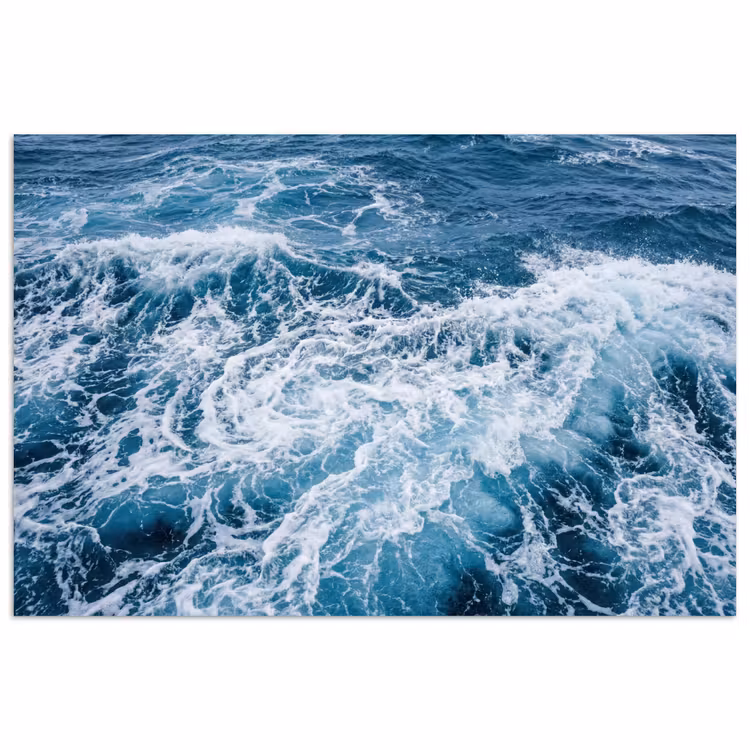 Poster - Golven - Oceaan - Blauw — 1