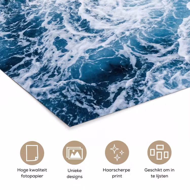 Poster - Golven - Oceaan - Blauw — 5