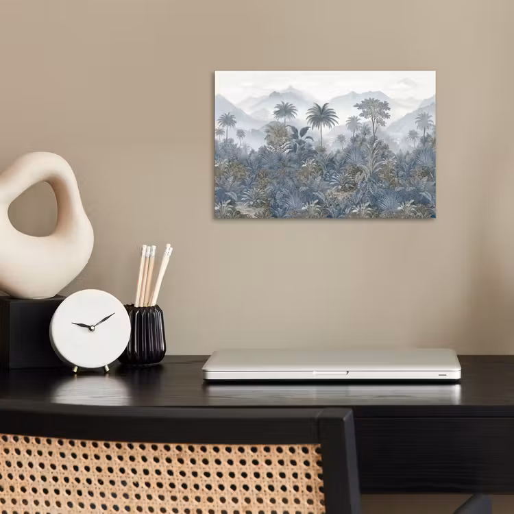Poster - Jungle - Landschap - Blauw — 2