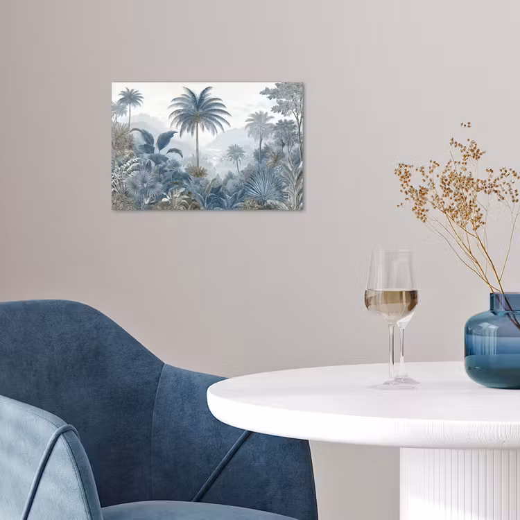Poster - Jungle - Modern - Blauw - Groen — 4