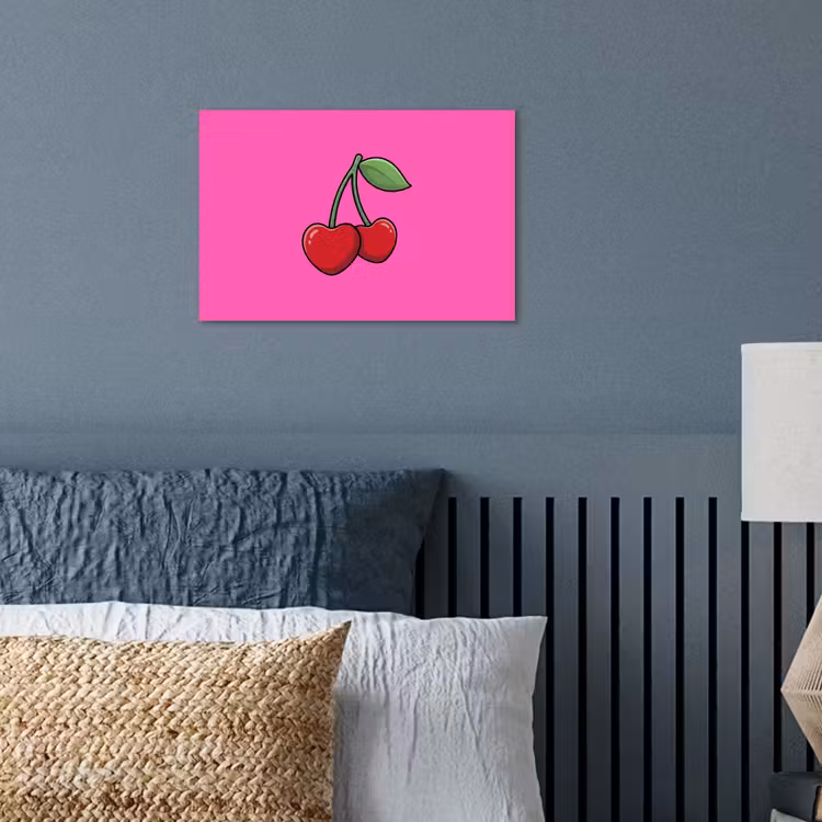 Poster - Kers - Roze - Fruit — 3