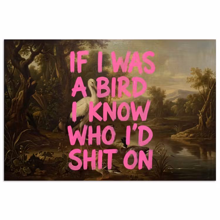 Poster - Klassiek - Humor - Roze — 1