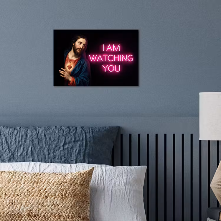 Poster - Man - Tekst - Neon — 3