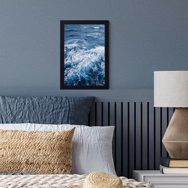 Poster met lijst - Golven - Oceaan - Blauw — 4
