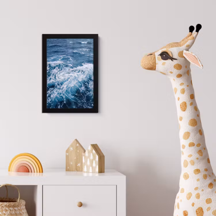 Poster met lijst - Golven - Oceaan - Blauw — 5