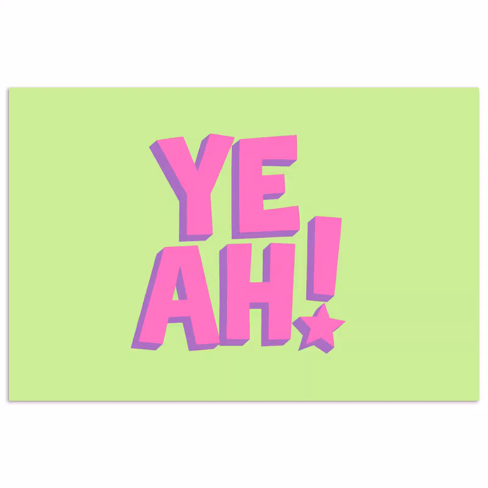 Poster - Groen - Neon - Quote — 1