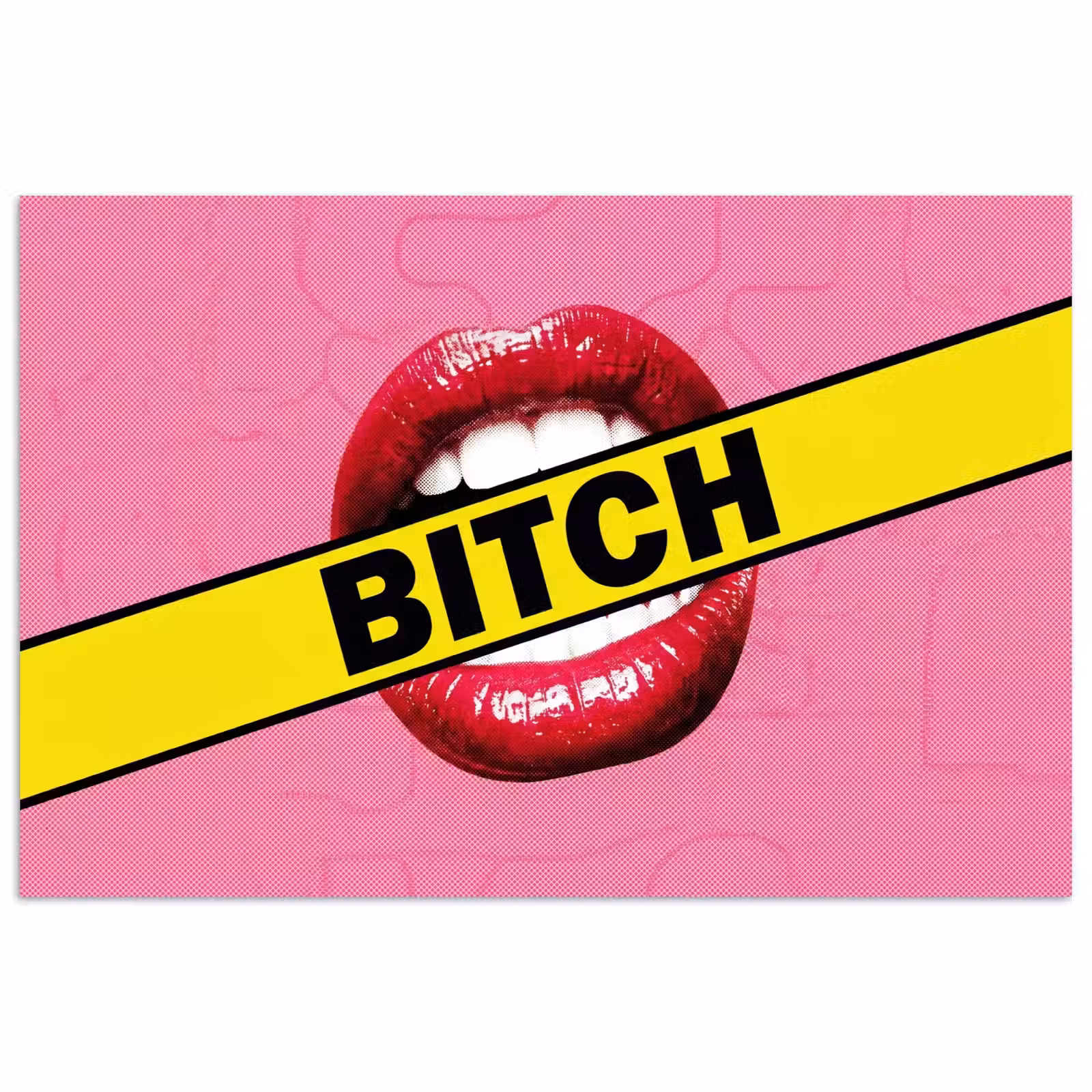 Poster - Lippen - Tekst - Kleurrijk — 1
