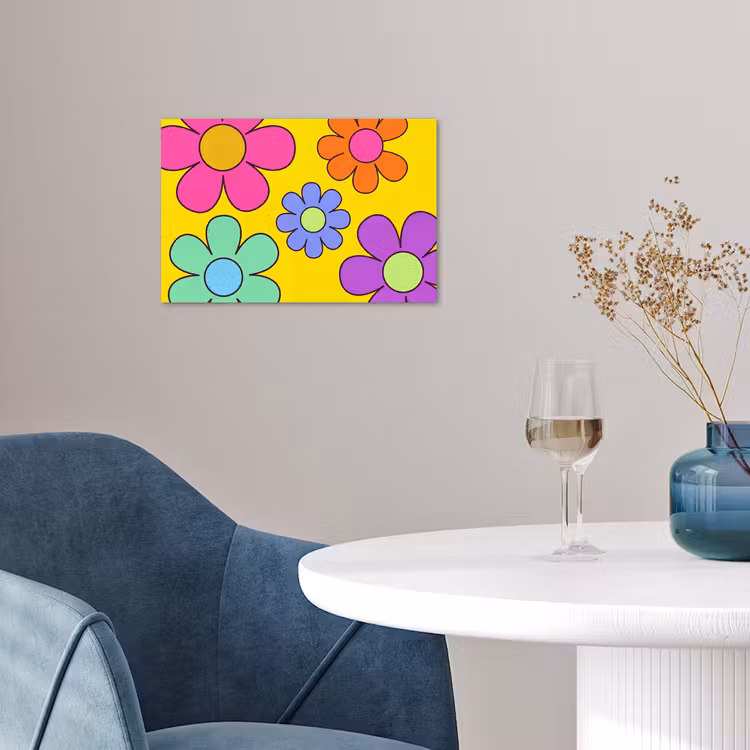 Poster - Bloemen - Illustratie - Kleurrijk — 4