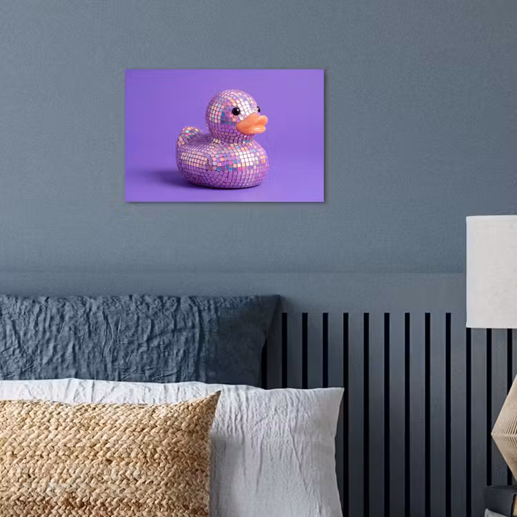 Poster - Disco - Eend - Paars — 3