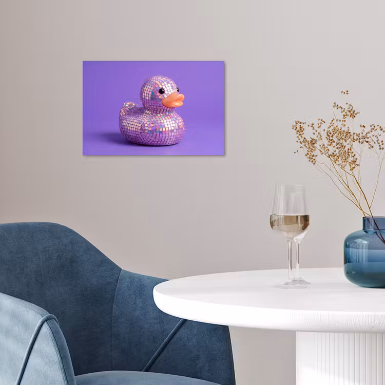 Poster - Disco - Eend - Paars — 4