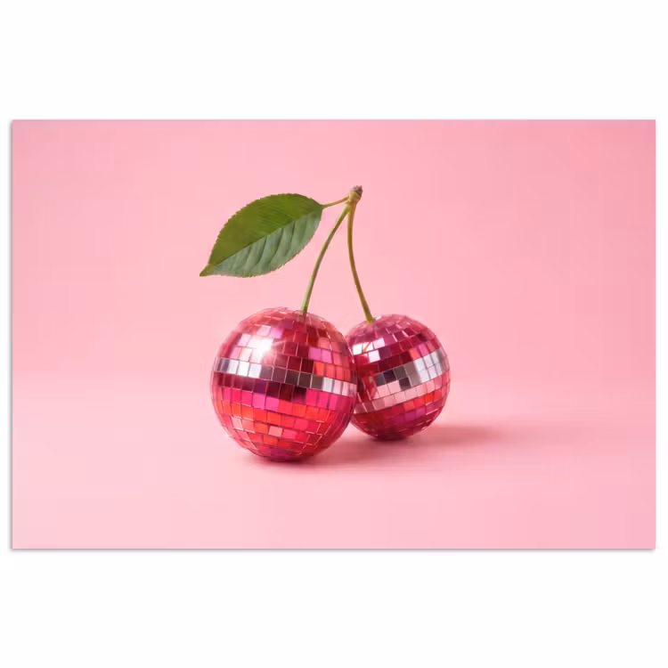 Poster - Disco - Kersen - Roze — 1
