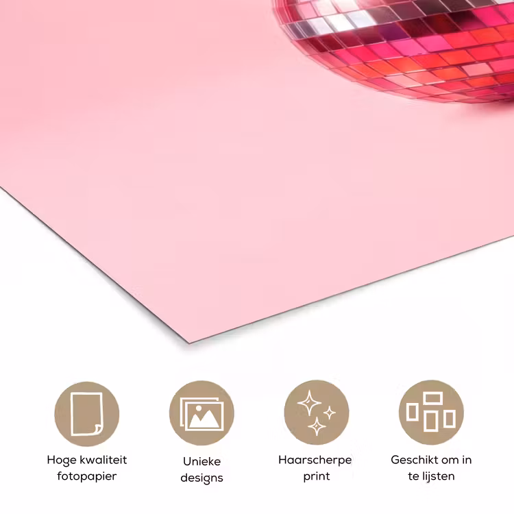 Poster - Disco - Kersen - Roze — 5