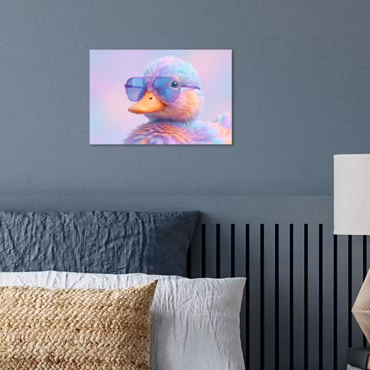Poster - Eend - bril - Pastel — 3