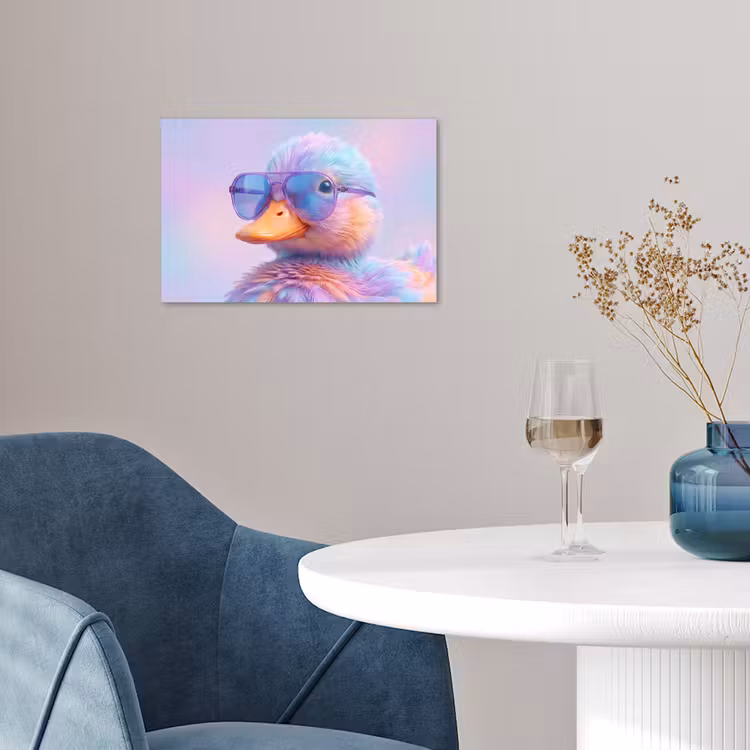 Poster - Eend - bril - Pastel — 4