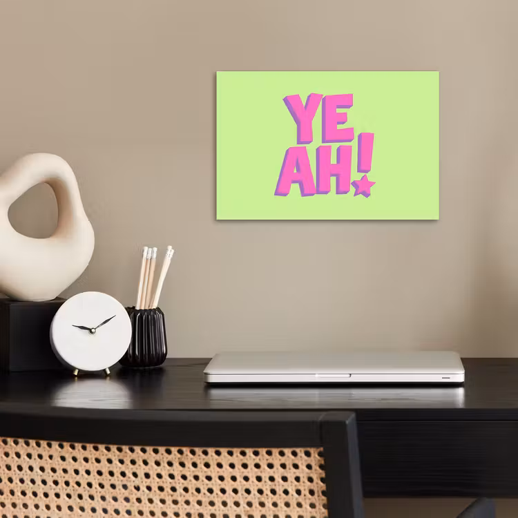 Poster - Groen - Neon - Quote — 2