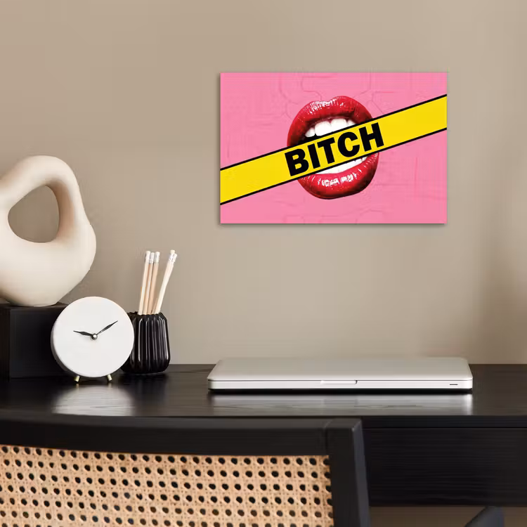 Poster - Lippen - Tekst - Kleurrijk — 2