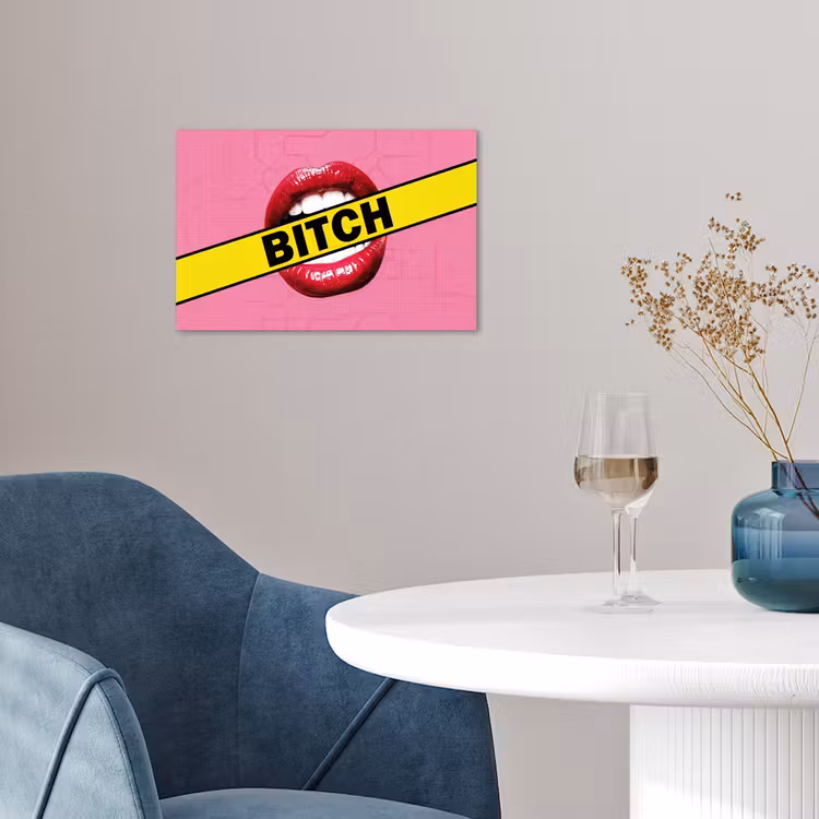 Poster - Lippen - Tekst - Kleurrijk — 4