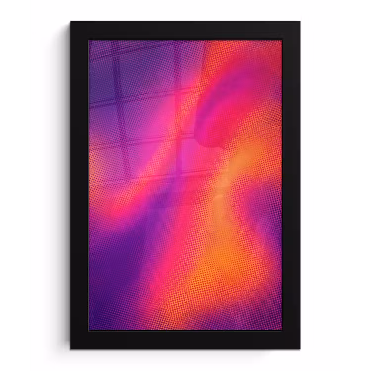 Poster met lijst - Abstract - Patroon - Kleurverloop — 1