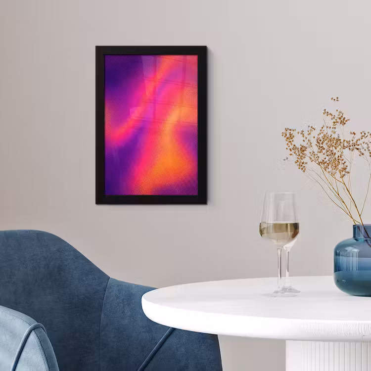 Poster met lijst - Abstract - Patroon - Kleurverloop — 2