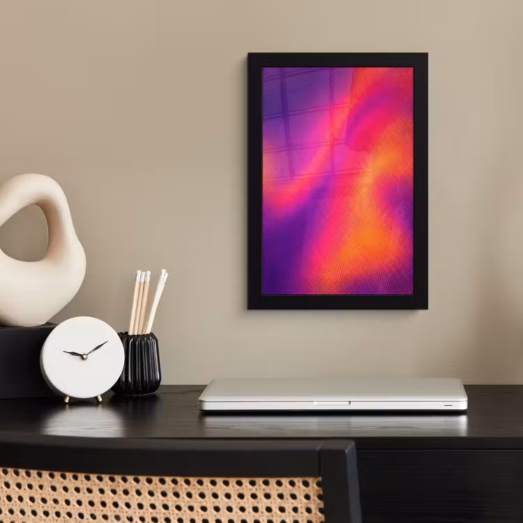 Poster met lijst - Abstract - Patroon - Kleurverloop — 3