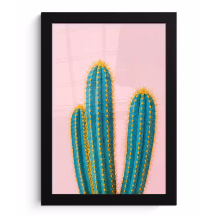 Poster met lijst - Cactussen - Modern - Pastel — 1