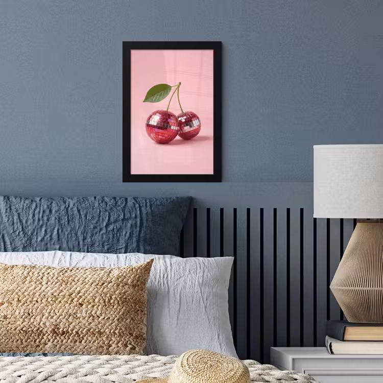 Poster met lijst - Disco - Kersen - Roze — 4