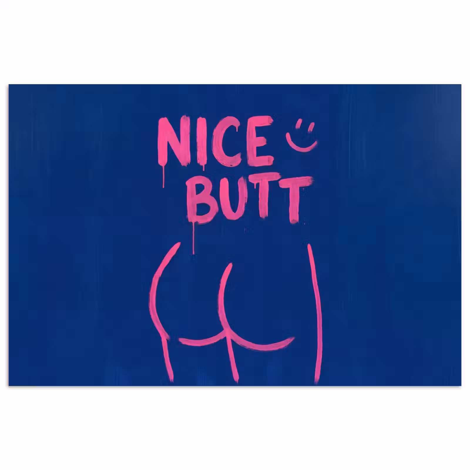 Poster - Brutaal - Grappig - Blauw — 1