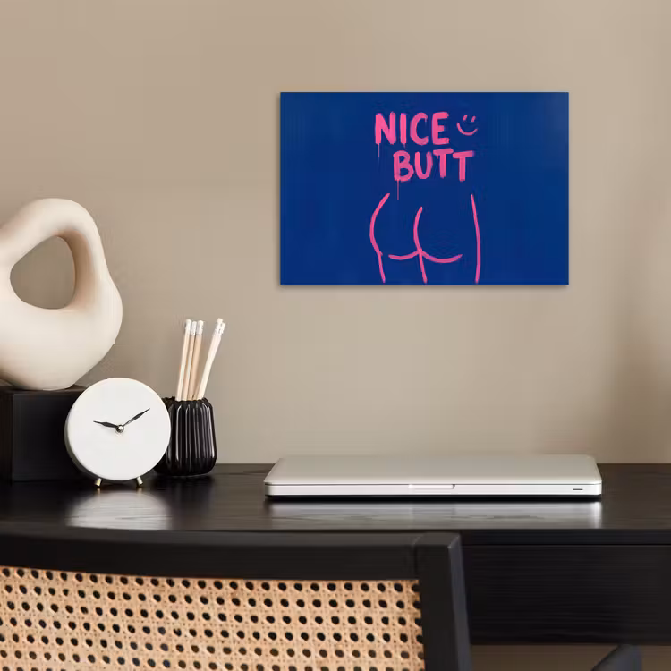 Poster - Brutaal - Grappig - Blauw — 2