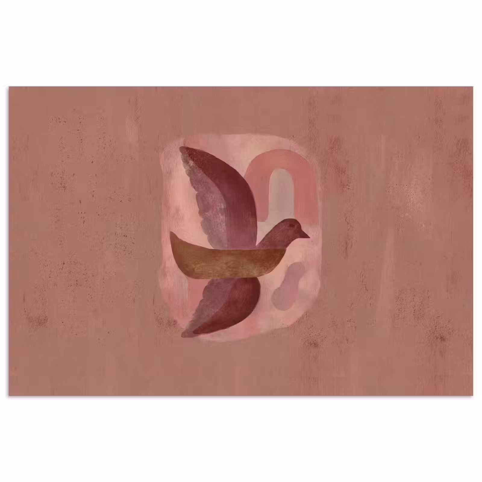 Poster - Illustratie - Vogels - Abstract - Roze — 1