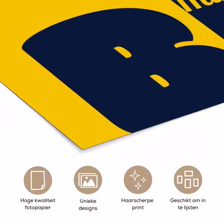 Poster - Geel - Think big - Grafisch — 5