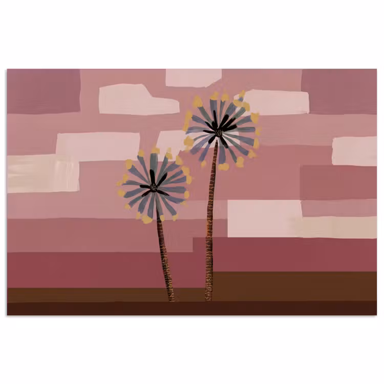 Poster - Illustratie - Bloemen - Vlakken - Abstract — 1