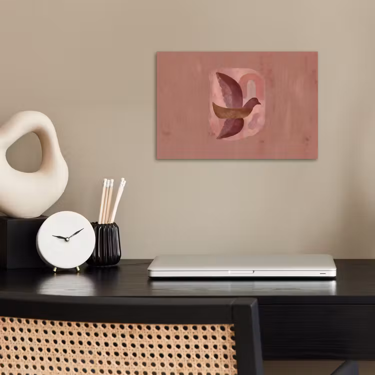Poster - Illustratie - Vogels - Abstract - Roze — 2