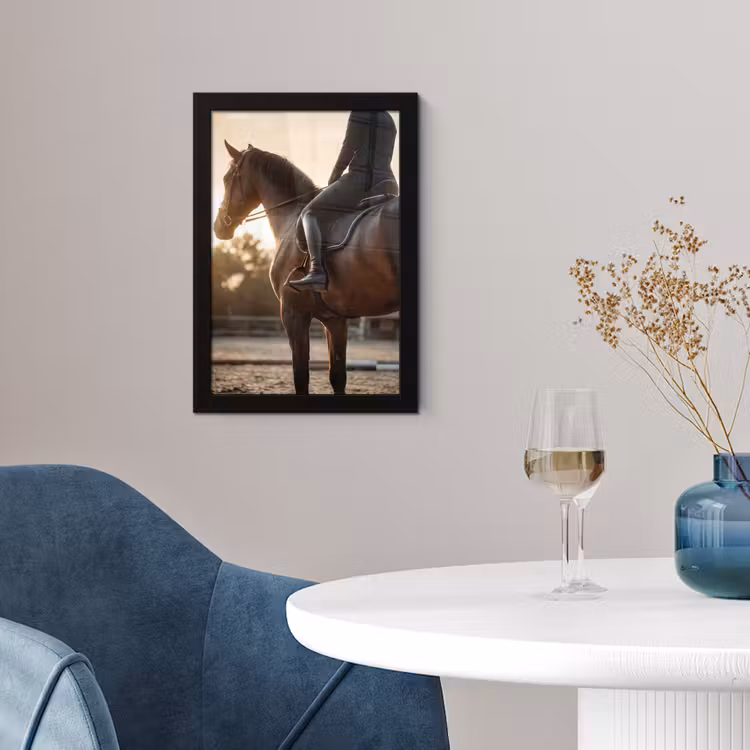 Poster met lijst - Harmonie - Ruiter - Zon — 2