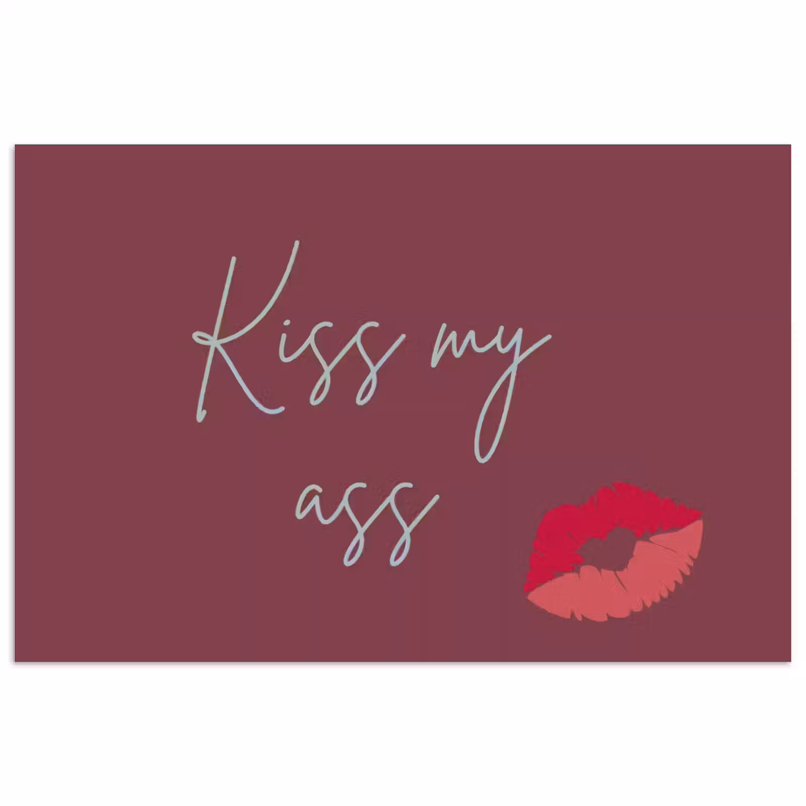 Poster - Kiss my ass - Lip - Bordeaux — 1