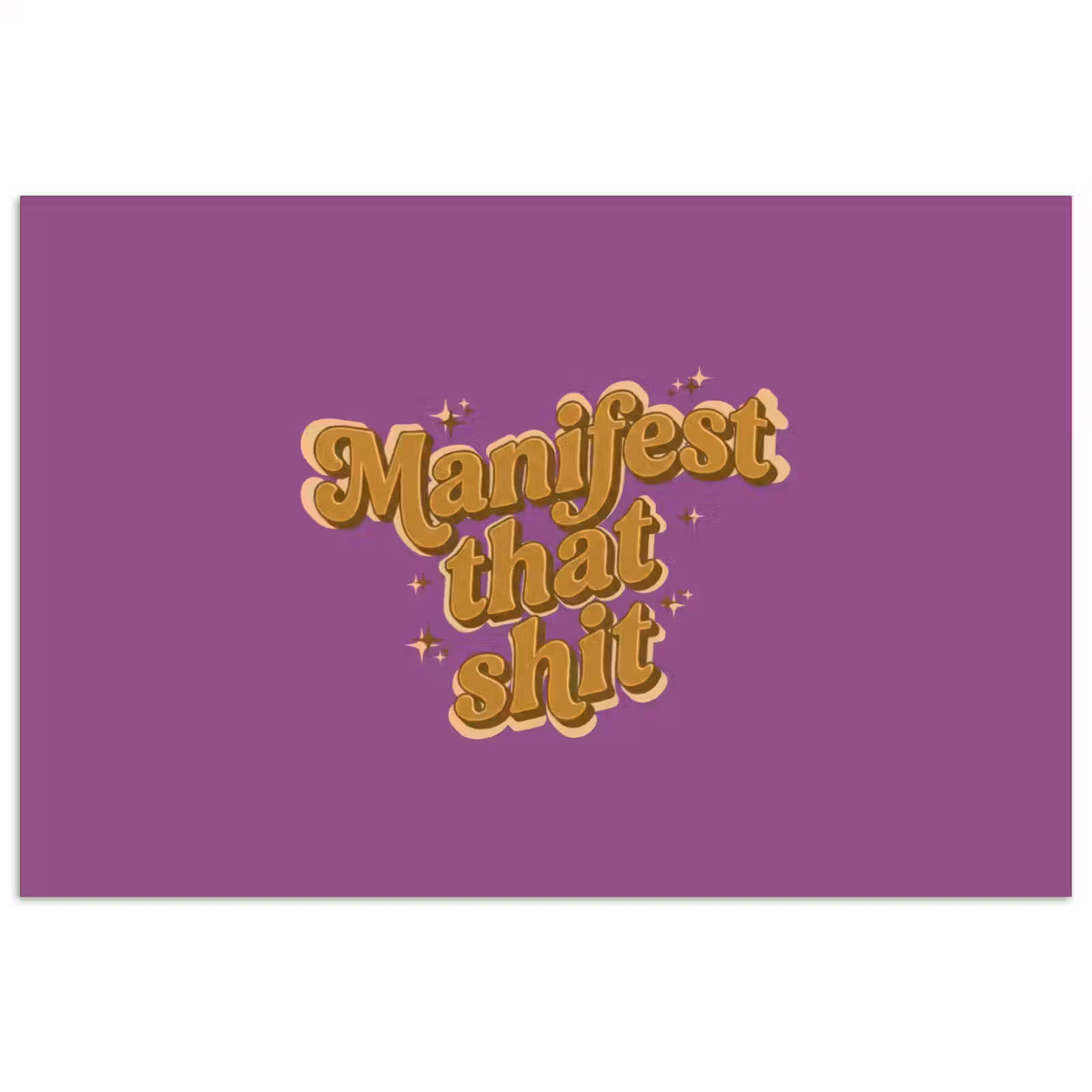 Poster - Manifest that shit - Paars - Glitter — 1