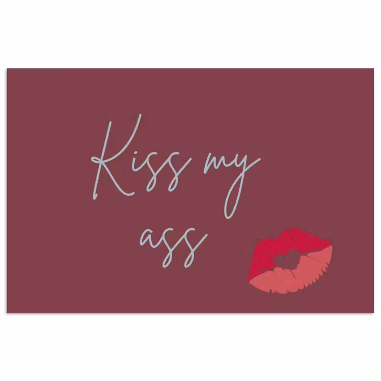 Poster - Kiss my ass - Lip - Bordeaux — 1