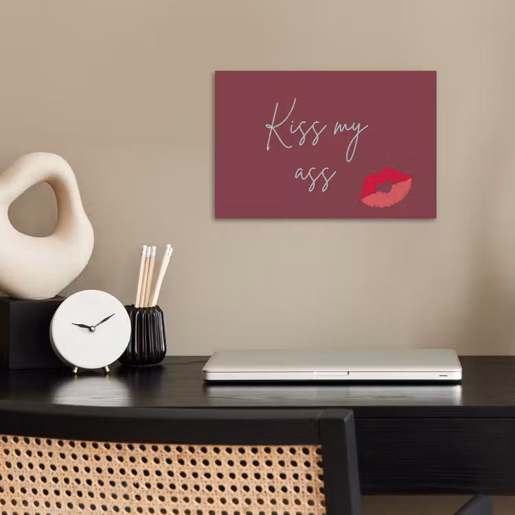 Poster - Kiss my ass - Lip - Bordeaux — 2