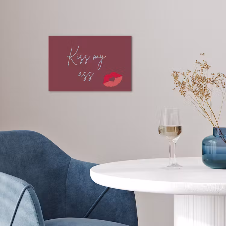 Poster - Kiss my ass - Lip - Bordeaux — 4
