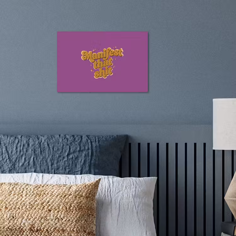 Poster - Manifest that shit - Paars - Glitter — 3