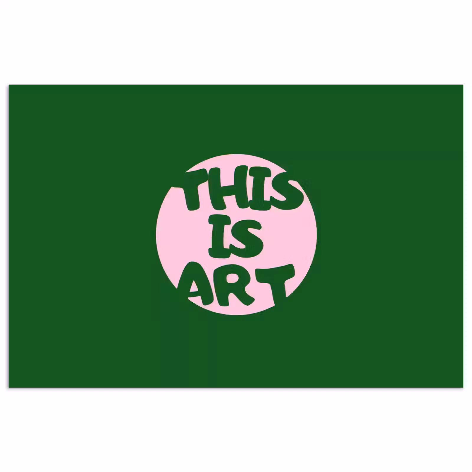 Poster - Cirkel - Roze - Tekst - Art — 1