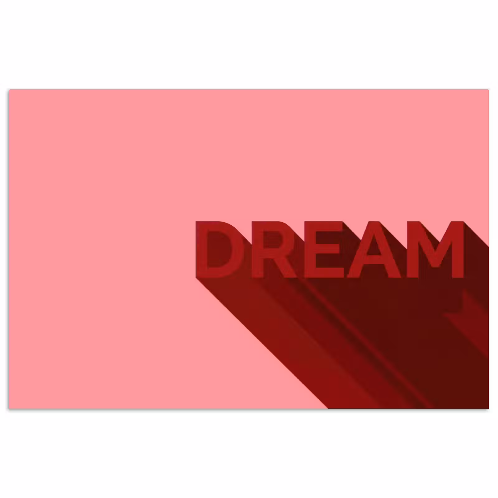 Poster - Dream - 3D - Rood - Roze — 1
