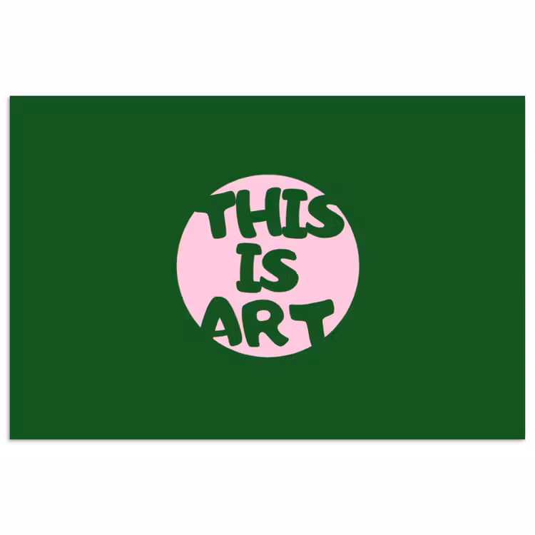 Poster - Cirkel - Roze - Tekst - Art — 1
