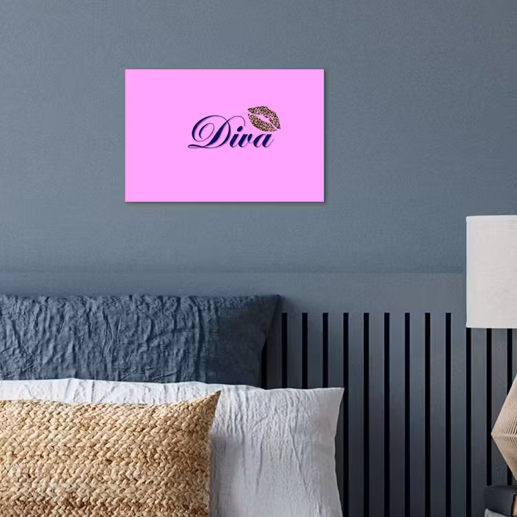 Poster - Diva - Lip - Panterprint - Roze — 3