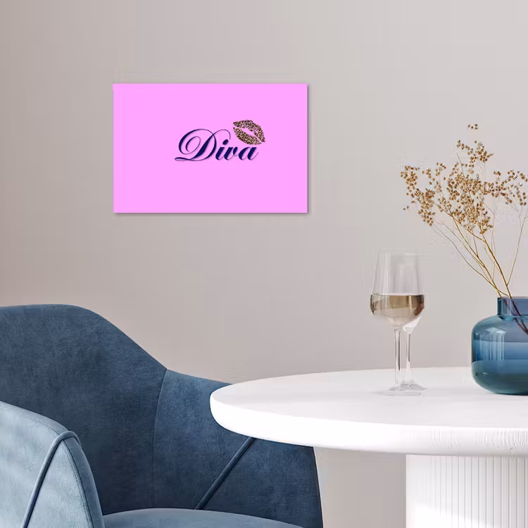 Poster - Diva - Lip - Panterprint - Roze — 4