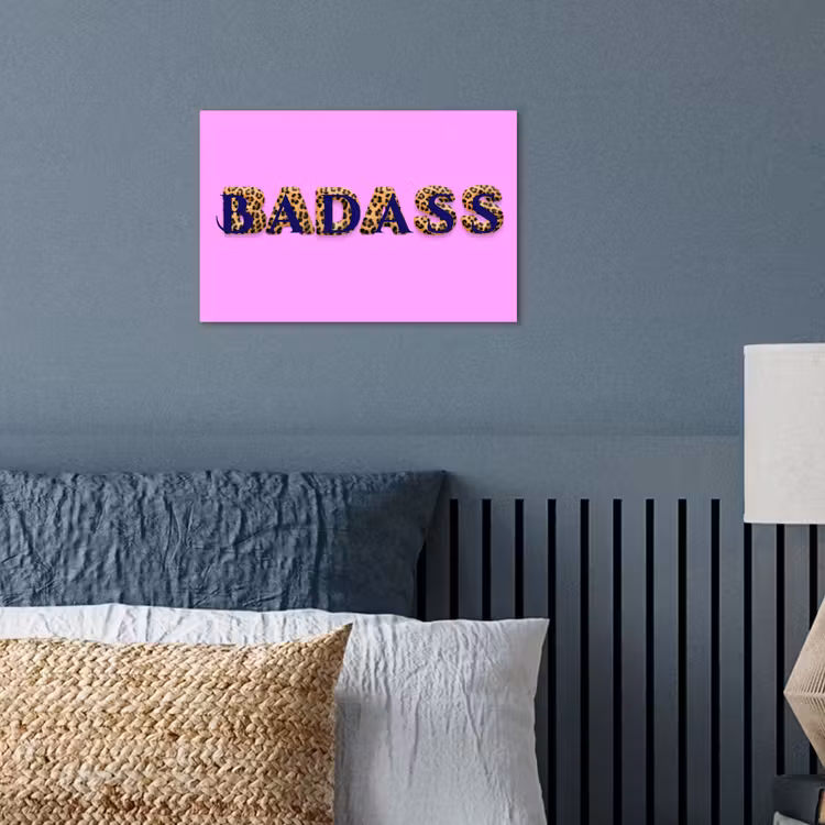Poster - Felroze - Badass - Panterprint - Schaduw — 3