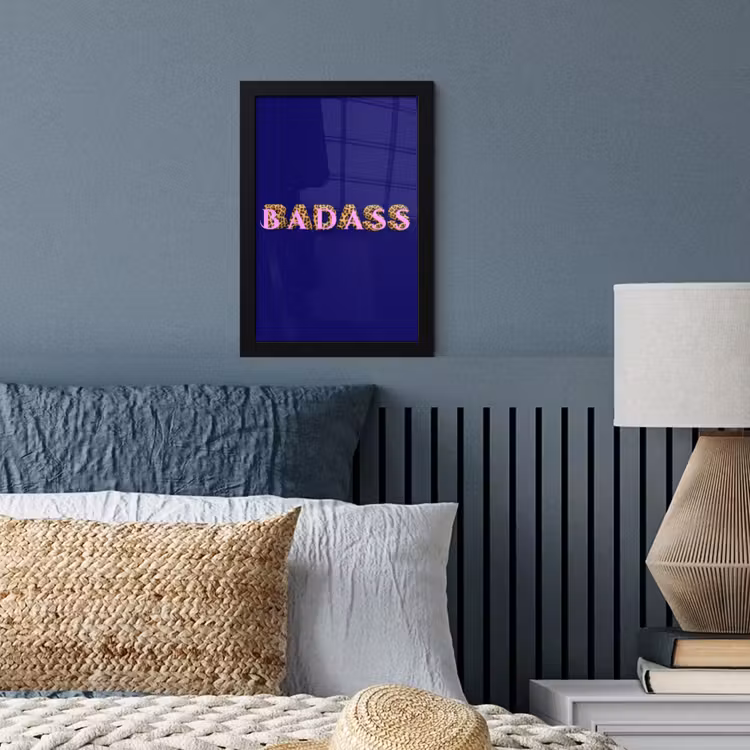 Poster met lijst - Badass - Panterpint - Schaduw - Roze — 4