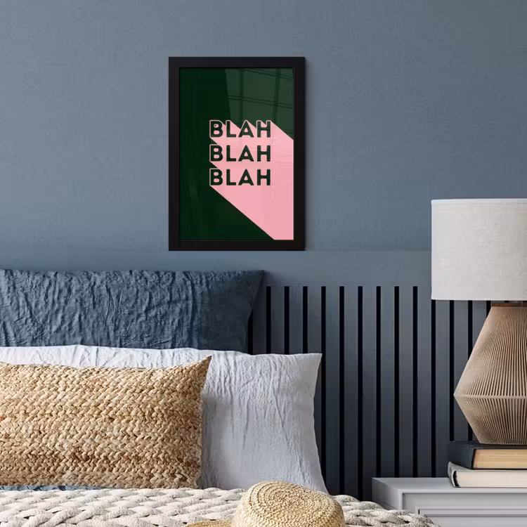 Poster met lijst - Donkergroen - Tekst - Schaduw - Grafisch — 4