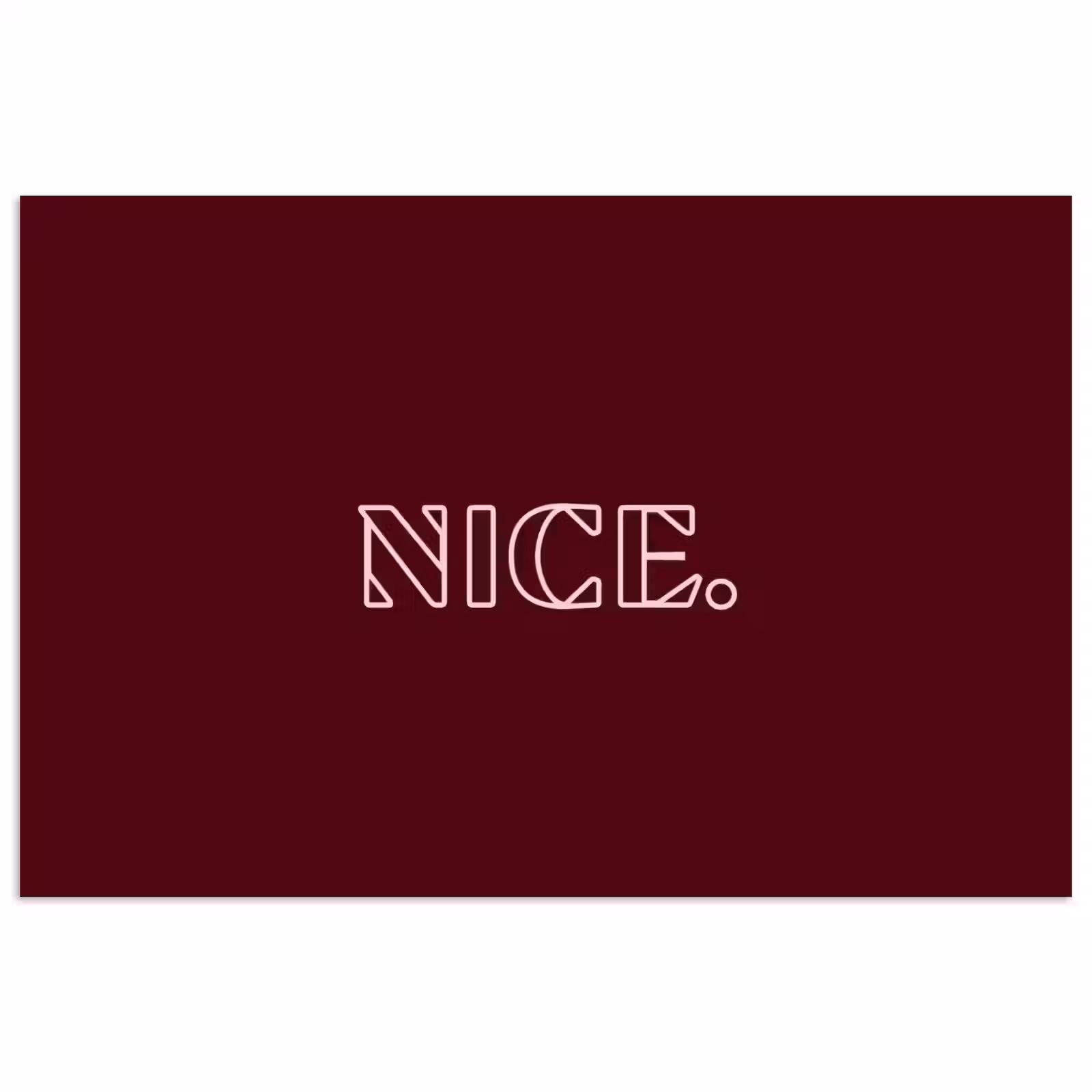 Poster - Bordeaux - Nice - minimalistisch — 1