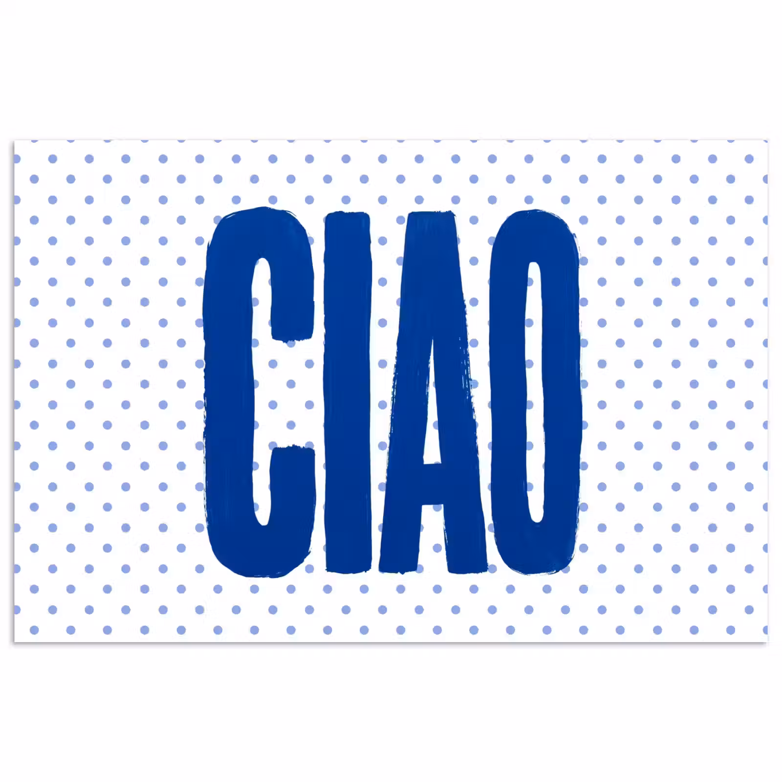 Poster - Ciao - Blauw - Stippen — 1