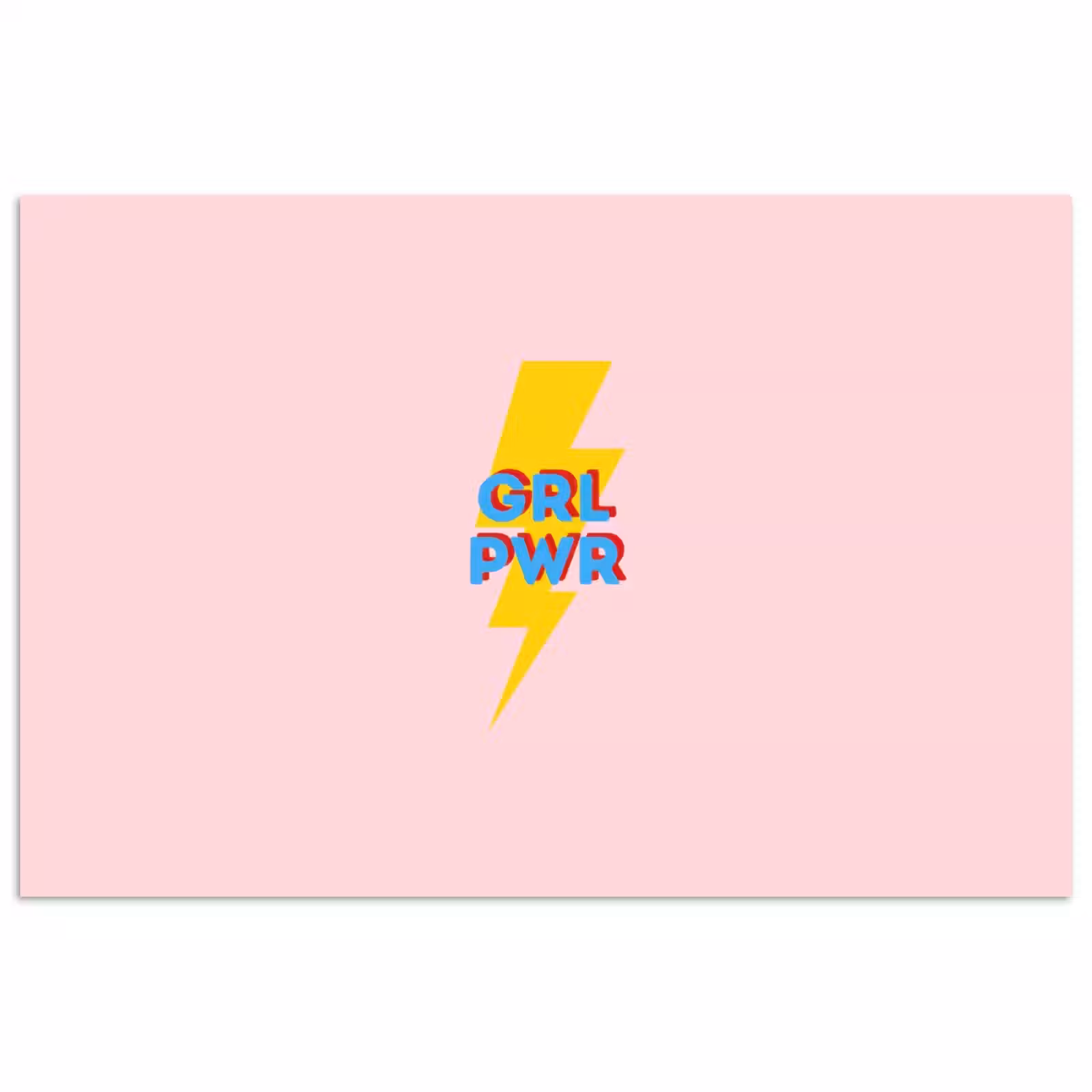 Poster - Grl pwr - Bliksem - Roze — 1